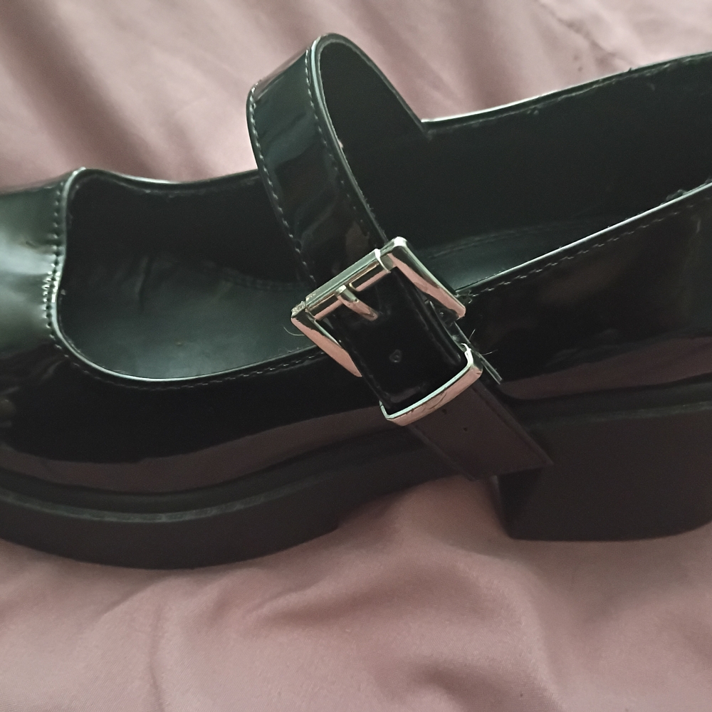 Black Patent Leather Mary Jane Shoes